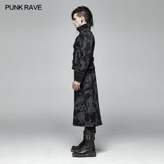 WY-1004 Punk Mens Dragon Totem Detachable Coat?-??Punk Rave Clothing