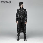 WY-1004 Punk Mens Dragon Totem Detachable Coat?-??Punk Rave Clothing