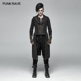 WY-1016 Steampunk The Rope Long Zipper Vest?-??Punk Rave Clothing