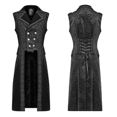 WY-1015 Victoria Gorgeous Dark-textured Gothic Long Vest?-??Punk Rave Clothing