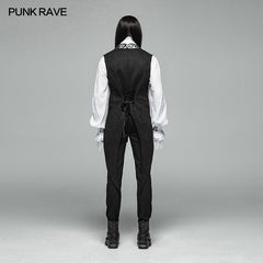 WY-1001 Gothic V-neck Swallow Tail Vest?-??Punk Rave Clothing