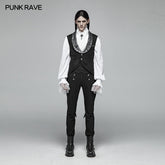 WY-1001 Gothic V-neck Swallow Tail Vest?-??Punk Rave Clothing