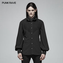 WY-1029 Gothic Mens Daily Wear Thin Shirts?-??Punk Rave Clothing
