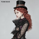 WS-298 Steampunk Bronze Pattern Buckle Lace Glove?-??Punk Rave Clothing