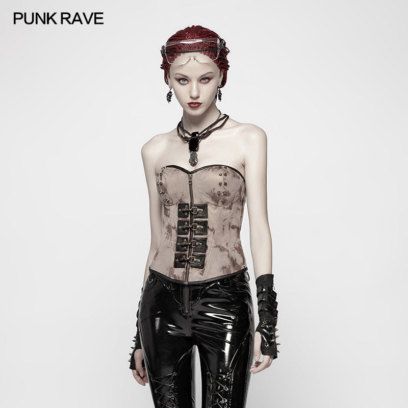 WY-962 Steampunk Corset Sweetheart Neck Shapewear?-??Punk Rave Clothing