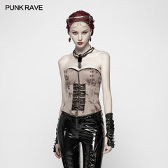 WY-962 Steampunk Corset Sweetheart Neck Shapewear?-??Punk Rave Clothing