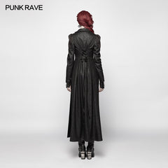 WY-957 Gothic Stand/Lapel Collar Dark High-low Coat?-??Punk Rave Clothing