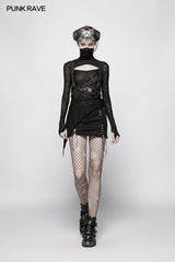 WS-282 Punk Non-stretchy PU Leather Vest Accessories?-??Punk Rave Clothing