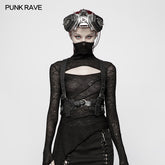 WS-282 Punk Non-stretchy PU Leather Vest Accessories?-??Punk Rave Clothing