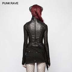 WY-960 Steampunk Vintage Floral Lace-up Vest?-??Punk Rave Clothing