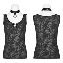 WT-539 Punk Collar Cover Sleeveless Vest?-??Punk Rave Clothing