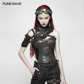 WS-289 Punk High Neck Pu Warrior Shoulder Accessory?-??Punk Rave Clothing