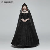WY-959 Gothic Hooded Chiffon Cape Long Coat?-??Punk Rave Clothing