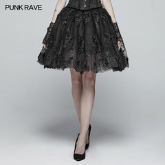 WLQ-088 Gorgeous Lolita Lace Tutu Half Skirt?-??Punk Rave Clothing