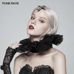 WS-294 Victoria Ruffle Lace Decoration Collar?-??Punk Rave Clothing