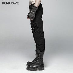 WK-357 Punk Men Heavy Metal Trousers With Metal Tip Rivet?-??Punk Rave Clothing