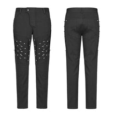 WK-357 Punk Men Heavy Metal Trousers With Metal Tip Rivet?-??Punk Rave Clothing