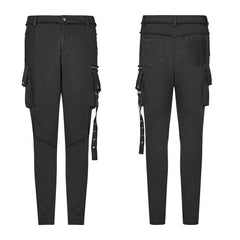 WK-364 Punk Dark Knit Trousers Carrot Pants With Three-dimensional Pockets Decoration?-??Punk Rave Clothing