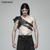 WS-290 Steampunk Thick Three-dimensional Armor One Shoulder Strap?-??Punk Rave Clothing