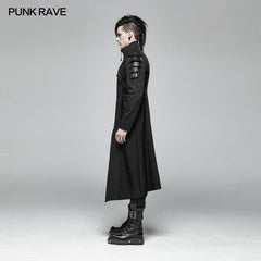 WY-999 Men Dark Punk Armor Jacket Long Handsome Coat?-??Punk Rave Clothing