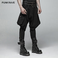 WK-359 Steampunk Breeches Half Bloom Pants With Bullet Decoration?-??Punk Rave Clothing