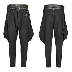 WK-359 Steampunk Breeches Half Bloom Pants With Bullet Decoration?-??Punk Rave Clothing