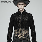 WS-291 Men Gothic Gorgeous Court Jacquard Girdle?-??Punk Rave Clothing