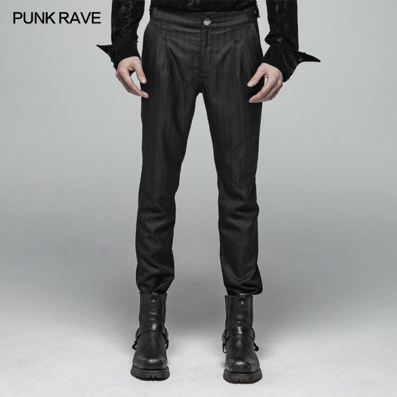 OK-362 Men Simple Daily Wear Gothic Trousers?-??Punk Rave Clothing