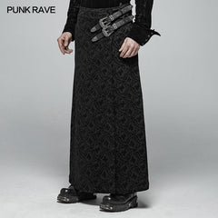 WQ-403 Gothic Vintage Personality Split Long Skirts For Men?-??Punk Rave Clothing