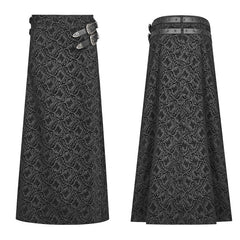 WQ-403 Gothic Vintage Personality Split Long Skirts For Men?-??Punk Rave Clothing