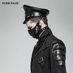 WS-303 Men Handsome Punk Personality PU Hat With A Skull Pendant?-??Punk Rave Clothing