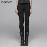 WK-376 Gothic Women Jacquard Long Trousers With Cross Sides?-??Punk Rave Clothing