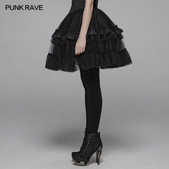 WLQ-093 Lolita Short Tulle Tutu Half Skirt For Women?-??Punk Rave Clothing