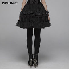 WLQ-093 Lolita Short Tulle Tutu Half Skirt For Women?-??Punk Rave Clothing