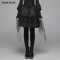 WLQ-091 Lolita Butterfly Mesh Half Skirt?-??Punk Rave Clothing