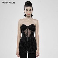 WY-1119 Glen Creatures Perspective Corset?-??Punk Rave Clothing