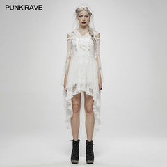 WQ-456 Wilderness Witch Lace Irregular Dress?-??Punk Rave Clothing