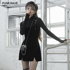 OPQ-848 Punk straps small A shape dress?-??Punk Rave Clothing