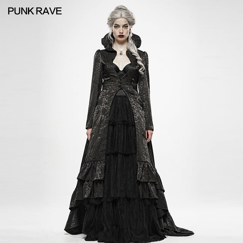 WY-1137 Gothic Witchs Wedding Dress Long Coat?-??Punk Rave Clothing