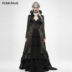 WY-1137 Gothic Witchs Wedding Dress Long Coat?-??Punk Rave Clothing