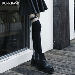 OPS-173JTF Hard-core girl military uniform style bullet clip leg sleeve?-??Punk Rave Clothing