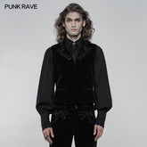 WY-1270MJM Exquisitely embroidered gothic vest?-??Punk Rave Clothing