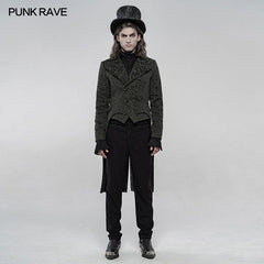 WY-1264LCM Vintage gothic jacquard jacket?-??Punk Rave Clothing