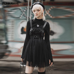OPQ-645LQF Diablo War-hee series multiple belt loops Cyber dress?-??Punk Rave Clothing