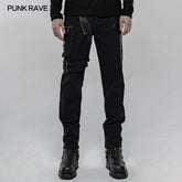 WK-433XCM Punk Personality Elastic Trousers?-??Punk Rave Clothing