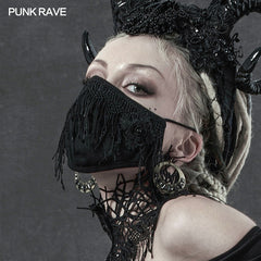 WS-380KZF Daily Gothic lace mask?-??Punk Rave Clothing