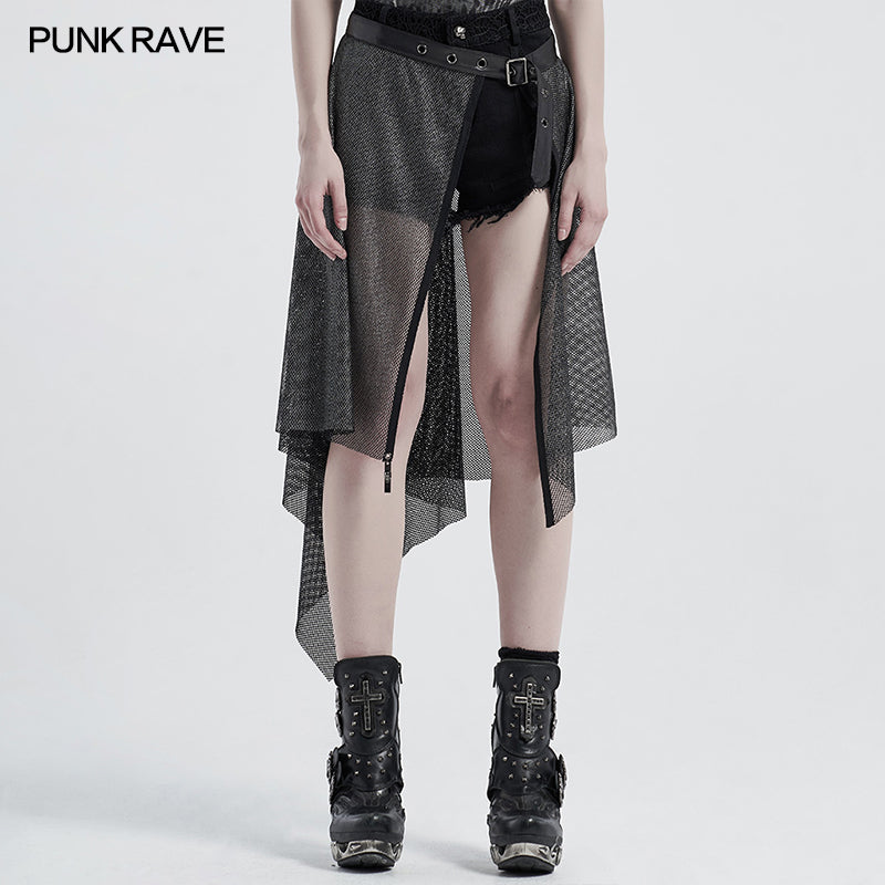 WS-264DQF Punk daily mesh belt?-??Punk Rave Clothing