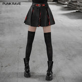 OPQ-450 Multi-piece stitching half skirt?-??Punk Rave Clothing