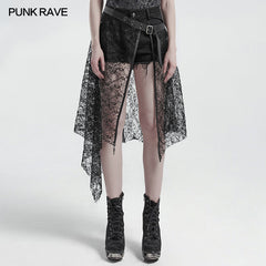 WS-408YDF Gothic lace mesh belt?-??Punk Rave Clothing