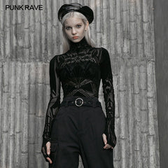 OPT-462TCF Tight bottom T-shirt?-??Punk Rave Clothing